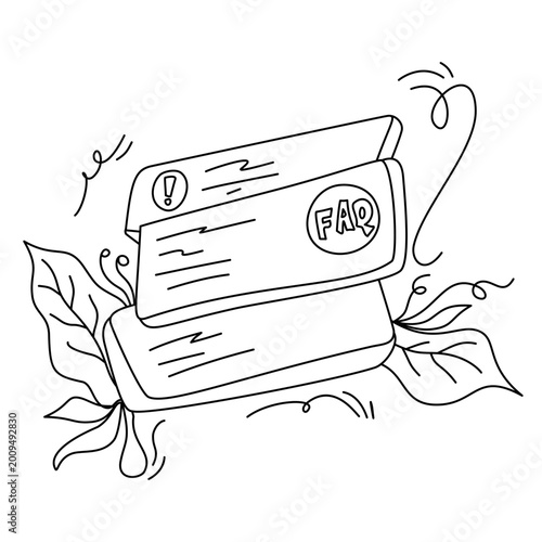 Online FAQ payment or billing support with card and question mark, modern digital environment, user checking transaction help, perfect for fintech, banking support, and online service assistance