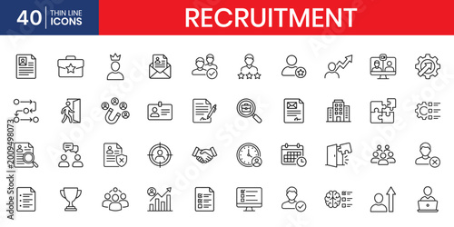 Recruitment Fundamentals Icon Set