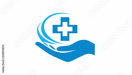 Free Download Caring hand supporting medical cross, symbolizing dedicated healthcare, wellness, patient support, and compassionate medical services for community health and well-being initiatives - GFXLoad