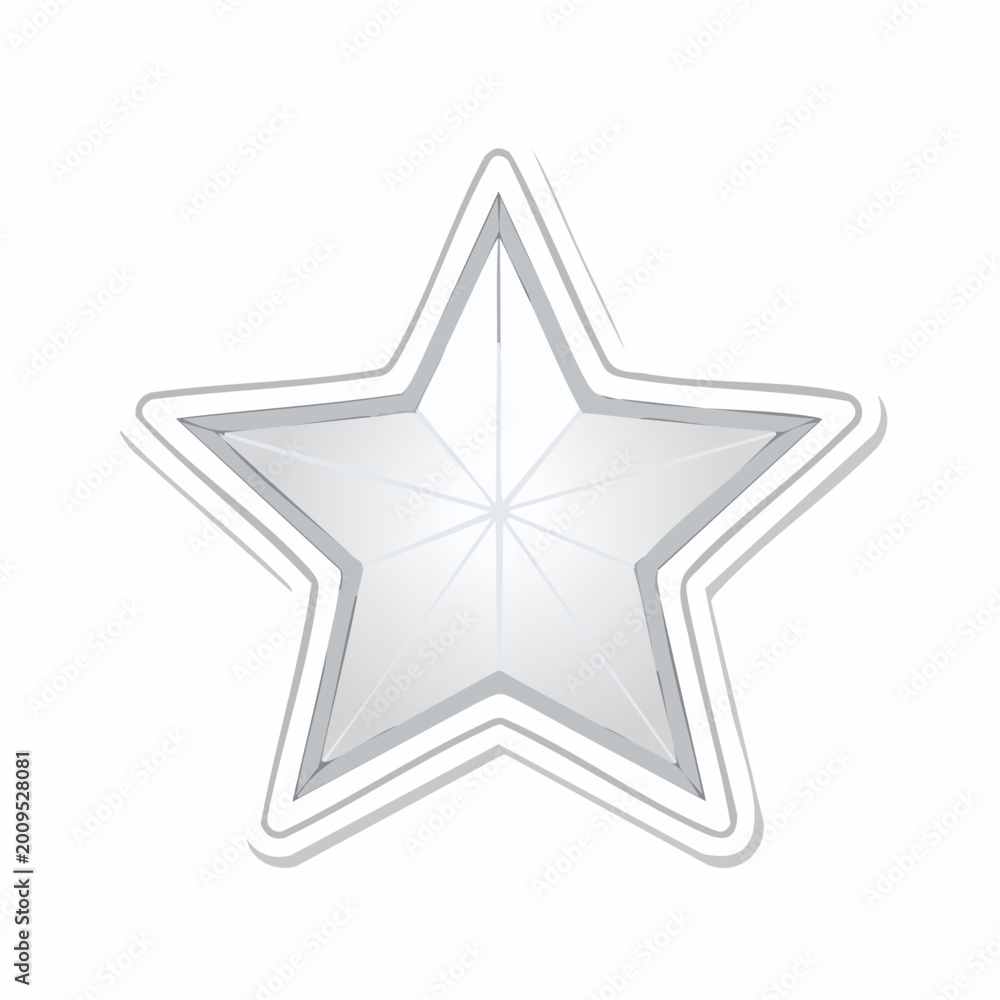 Obraz premium Silver Star Graphic