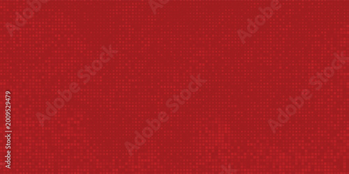 Abstract red tech finance background with pixel patterns and futuristic design elements. Business fintech background, ideal for web design, social media, marketing, presentations and creative
