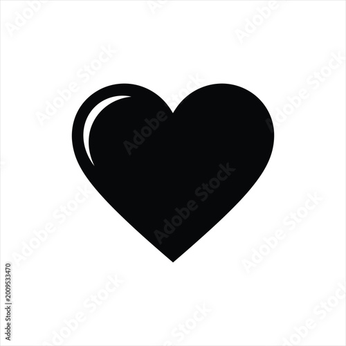 Фотография Heart icon love and affection symbol vector illustration with affection illustra