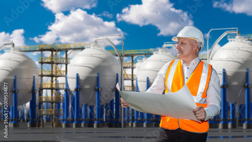 Gas storage facility. Engin...