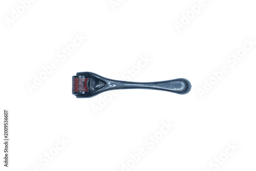 Photos A derma roller, skin care tool, micro-needling device on a transparent background