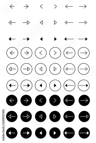 Arrow shape with circular outline, circular fill and thin line 