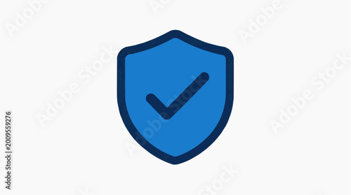 Free Download A vibrant shield, emblazoned with a bold checkmark. A symbol of security. - GFXLoad