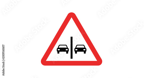Traffic Sign No Passing Roadway Ahead. Free Download Traffic Sign No Passing Roadway Ahead. - GFXLoad