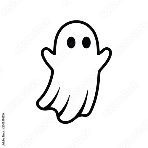 Quadro su tela Minimalist Halloween Spirit Design