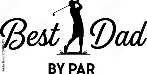 Bild auf Leinwand Best Dad By Par svg, Fathers day svg, Dad svg, Funny Dad Golfer svg