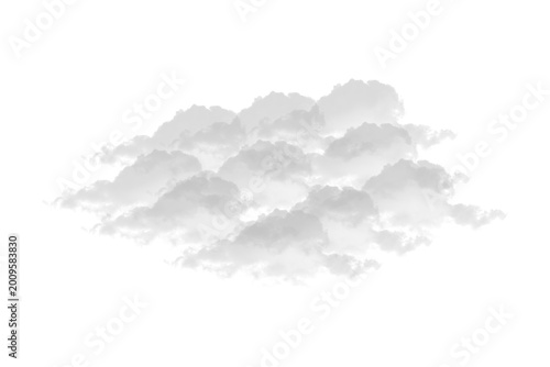 Принти на полотні White cloud cluster element for sky as PNG cutout