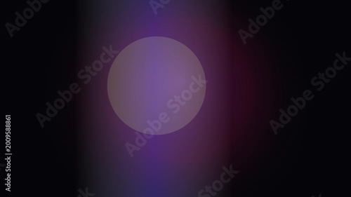 Abstract Glowing Circle with Purple and Teal Gradient Light Motion on Dark Background