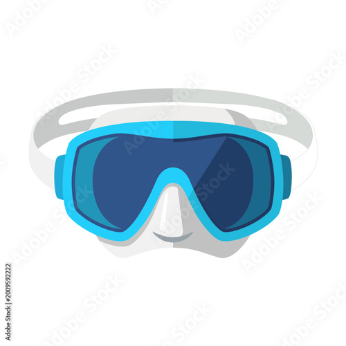 Cyan Snorkel Mask