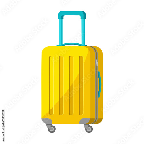 Yellow Travel Suitcase