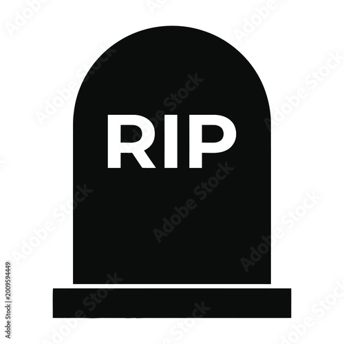 Фотография RIP tombstone symbol