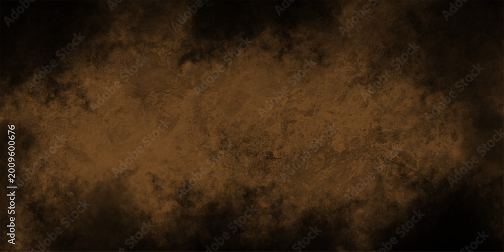 Naklejka premium spectacular abstract brown smoke isolated color brown background .Black and brown smoke aquarelle smudge illustration smooth grungy smokey . Abstract Painted Illustration. Brush stroked painting.