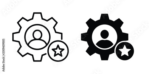 Obraz na plátně Skills icon vector set