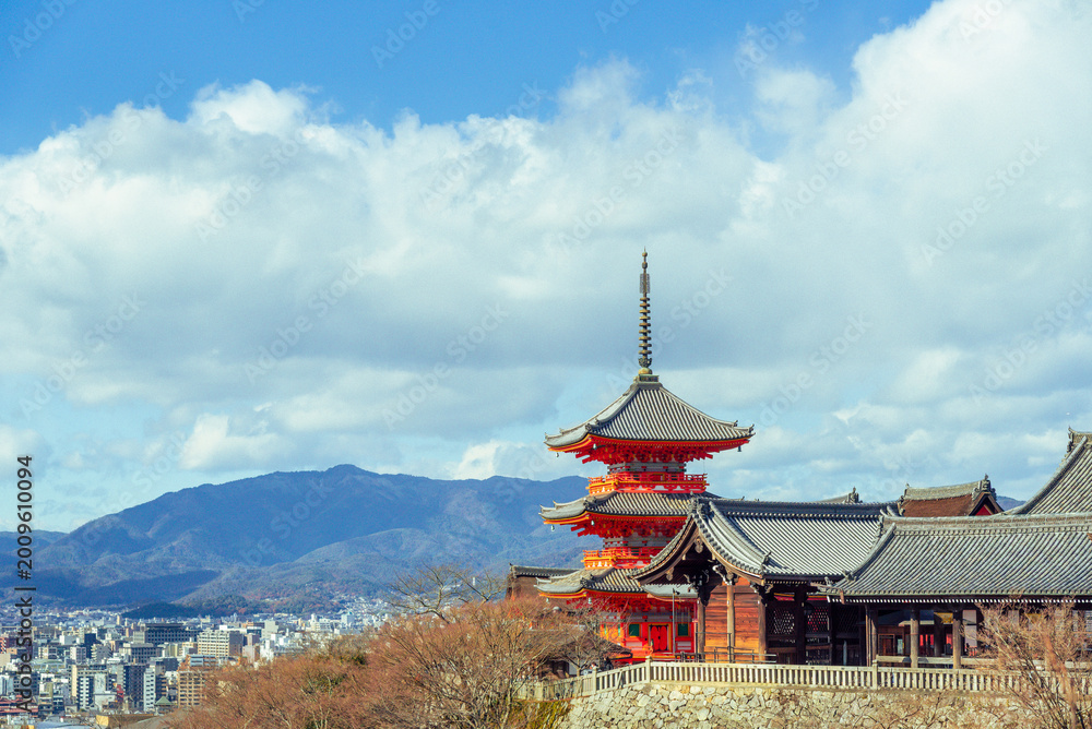 Obraz premium Gion,The district was built to accommodate the needs of travellers and visitors to the shrine.It eventually evolved to become one of the most exclusive and well-known geisha districts in all of Japan