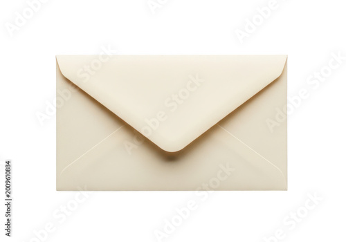 Abstract white paper origami shape isolated on white
