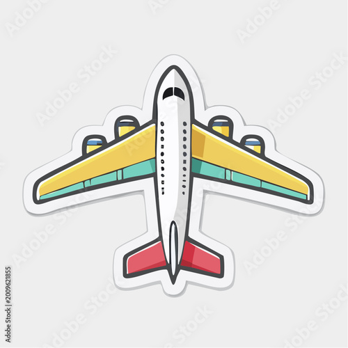 Stylized Airplane Illustration