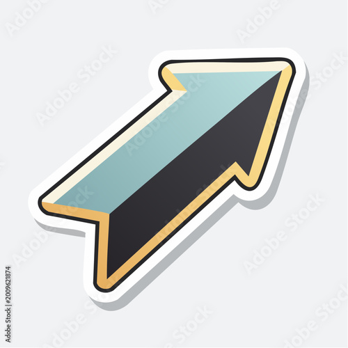 Stylized Arrow Pointing Upwards