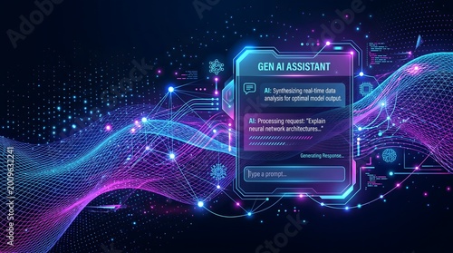 AI Assistant Generative AI Interface with Data Streams