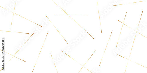 Bild auf Leinwand Dynamic oblique fabric abstract white and gold geometric creative seamless textile design