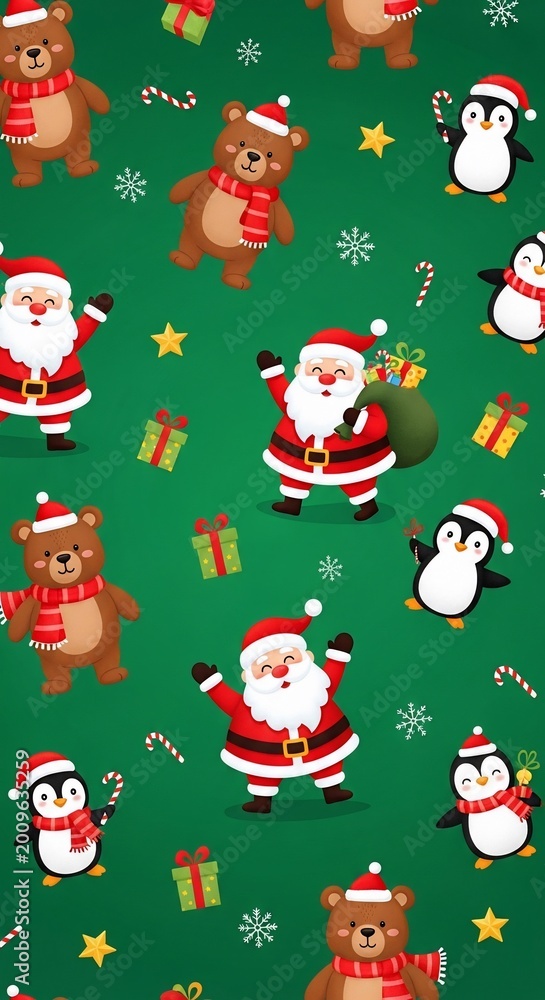Fototapeta premium Joyful Jamboree of Festive Friends