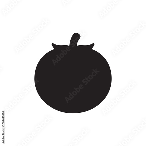 Tomato icon vector illustration graphic design. Tomato icon on White Background Vector Art Illustration on white background. 
