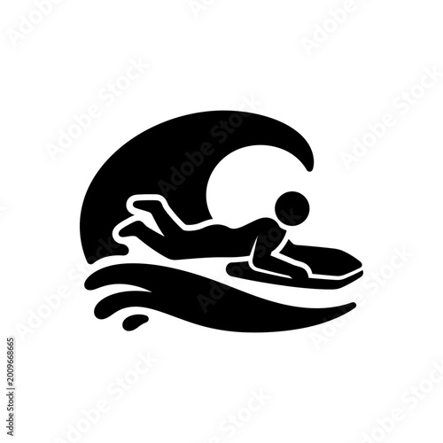 Fotografie Bodyboarding Wave icon