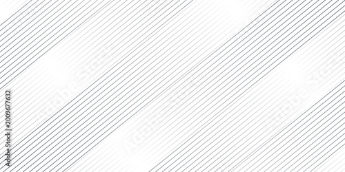 Bild auf Leinwand Minimal thin curve black and white gradient stripe diagonal line smooth dynamic tech transparent fabric pattern design