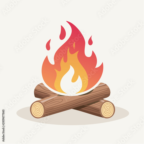 Campfire Illustration