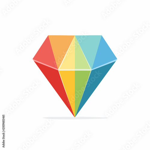 Free Download Colorful Diamond Icon - GFXLoad
