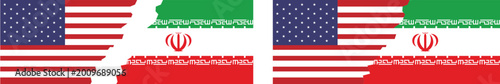 Fotografie USA and Iran Fist Punch Clash