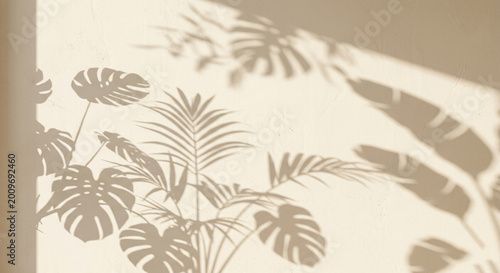 Floating Tropical Shadow Background