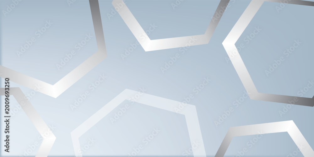 Fototapeta premium White abstract background with dynamic wavy hexagon texture. suitable for wallpaper simple