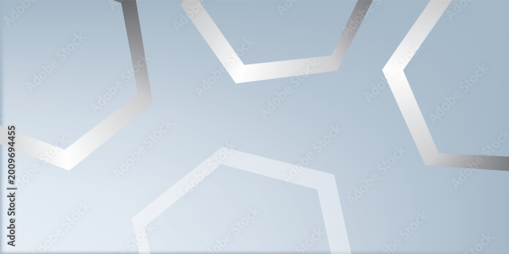 Fototapeta premium White abstract background with dynamic wavy hexagon texture. suitable for wallpaper simple