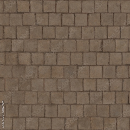 Neutral Square Stone Cobblestone Seamless Pattern Background Texture Material