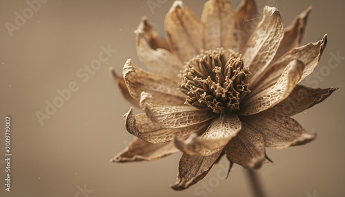 Dried Flower Texture Brown Natural Vintage Botanical