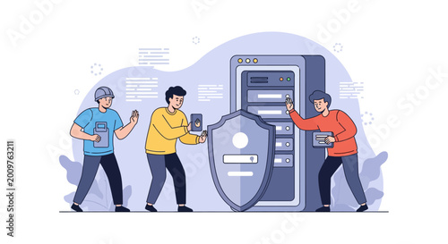 Cybersecurity team actively defending digital network from cyber threats and attacks
