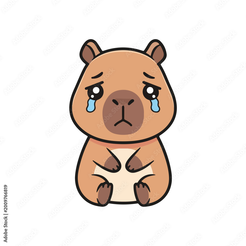 Naklejka premium Cute Capybara