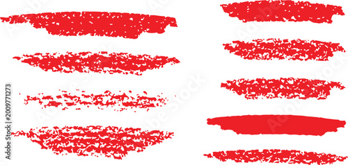 Foto Mega bundle of different ink brush strokes:rectangle,square and round freehand drawings