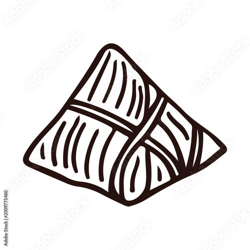 Zongzi or Bakcang Sticky Rice Dumpling Doodle