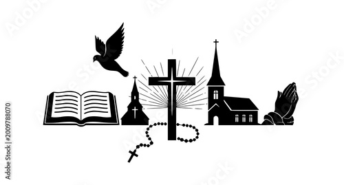 Christian symbols a representation of faith hope and divine connection