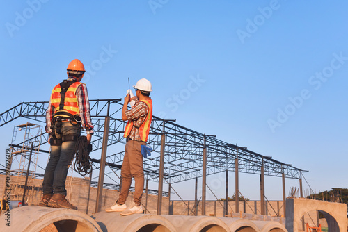construction worker on contruction site