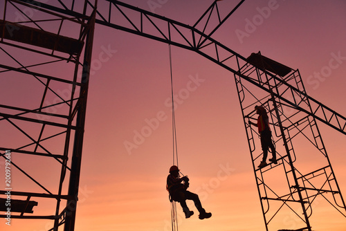 construction worker on contruction site