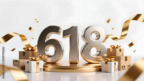 618 Shopping Carnival E-commerce Sale 3D
