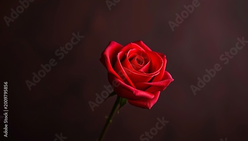 red rose on black background
