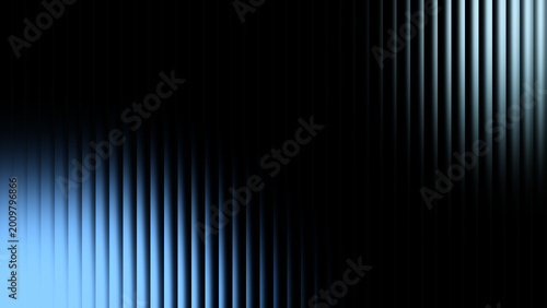 Glowing bright blue, cyan, and sky gradient backdrop featuring vertical ribbed glass and sleek texture for corporate presentation slides.