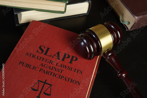Schilderij op canvas SLAPP lawsuits, strategic lawsuits against public participation, legal pressure