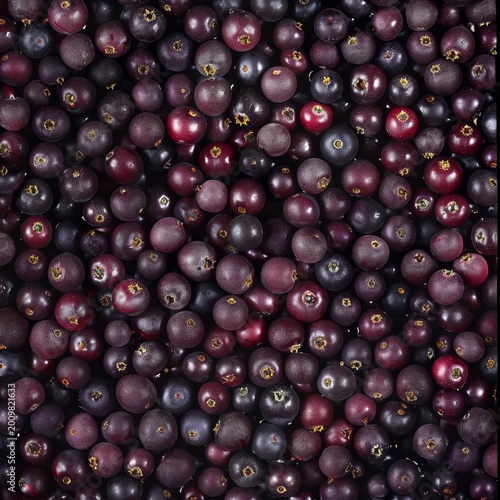 Blackthorn berry texture background, Prunus spinosa fruits pattern, many sloe berries mockup, sloeberry banner
